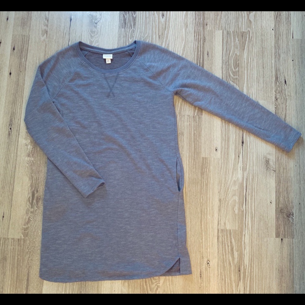 Merona Blue Sweatshirt Dress w/ Pockets